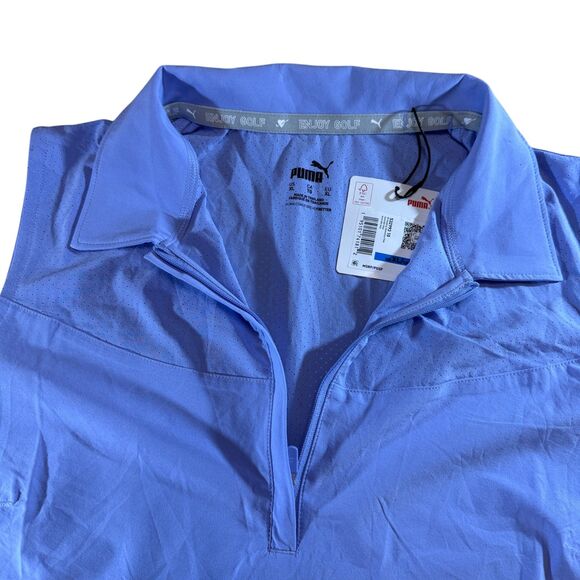NWT PUMA Women's Harding Sleeveless 1/4 Zip Polo Lavender‎ Size XL - Picture 6 of 6